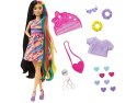 Lalka Barbie Totally Hair Kolorowe włosy akcesoria serduszka HCM90 ZA5085