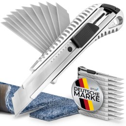 Aluminiowy nóż do cięcia dywanów 10szt z 10 wymiennymi ostrzami
