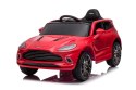 Aston Martin DBX na akumulator dla dzieci Czerwony + Pilot + EVA + Pasy + Wolny Start + Audio LED