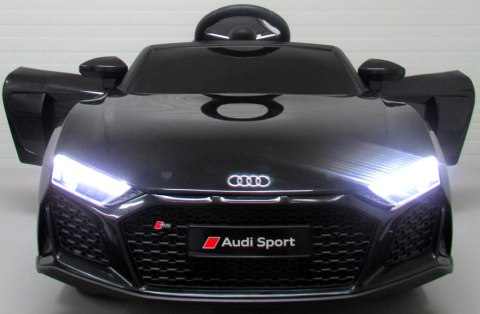 AUDI R8 Sport Czarny Auto na akumulator EVA Skóra pilot