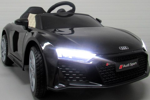 AUDI R8 Sport Czarny Auto na akumulator EVA Skóra pilot