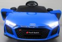 AUDI R8 Sport NIEBIESKI Auto na akumulator EVA Skóra pilot