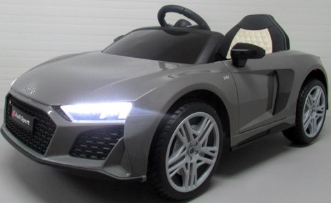 AUDI R8 Sport Szary Auto na akumulator EVA Skóra pilot