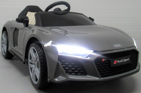 AUDI R8 Sport Szary Auto na akumulator EVA Skóra pilot