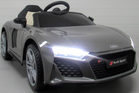 AUDI R8 Sport Szary Auto na akumulator EVA Skóra pilot