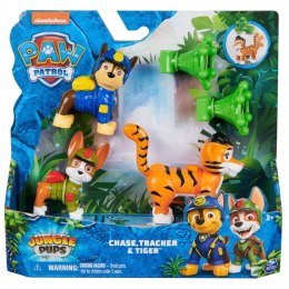Figurki Psi Patrol: Patrol z dżungli, Chase i Tracker Spin Master