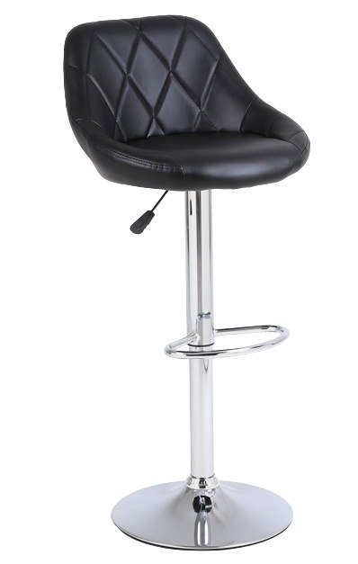 Hoker D3S Krzesło Barowe Fotel obrotowy Ekoskóra Regulowana wysokość