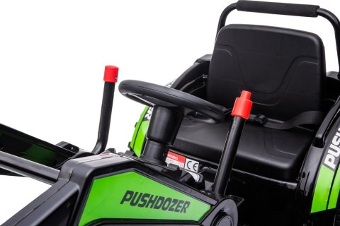 Koparka Traktor na akumulator dla dzieci Zielony + Ruchome Ramię Łyżka + Pilot + Wolny Start + Radio FM + LED