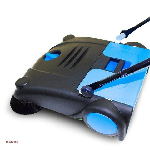 Bezdotykowa Zamiatarka ręczna ze szczotkami bocznymi 70cm do kostki