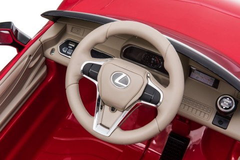 Lexus LC500 na akumulator dla dzieci Czerwony + Pilot + Wolny Start + EVA + Audio LED