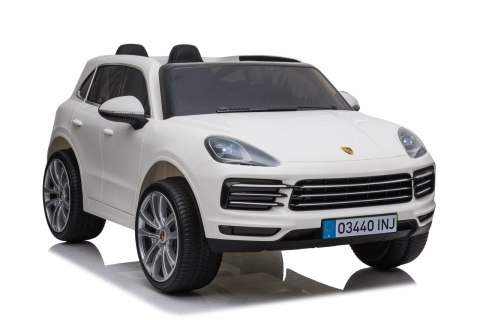 Porsche Cayenne S na akumulator dla dzieci Lakier Biały SUV + Pilot