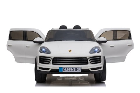 Porsche Cayenne S na akumulator dla dzieci Lakier Biały SUV + Pilot