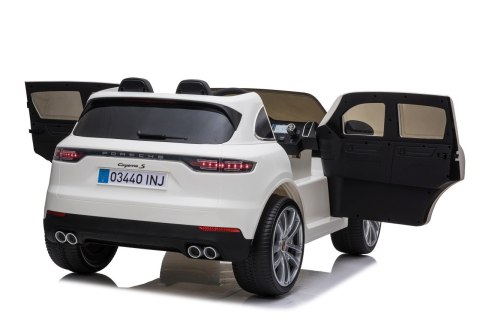 Porsche Cayenne S na akumulator dla dzieci Lakier Biały SUV + Pilot