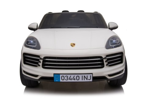 Porsche Cayenne S na akumulator dla dzieci Lakier Biały SUV + Pilot