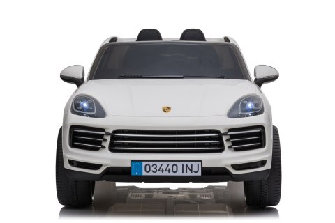 Porsche Cayenne S na akumulator dla dzieci Lakier Biały SUV + Pilot