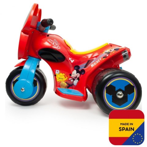 INJUSA Trzykołowiec Myszki Miki Samurai 6V Jeździk dla Dzieci