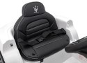 Maserati Ghibli na akumulator dla dzieci Biały + Pilot + EVA + Wolny Start + LED Audio