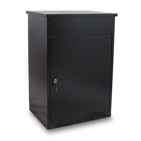 Skrzynka paczkowa Bituxx duża skrzynka pocztowa na przesyłki paczki czarna