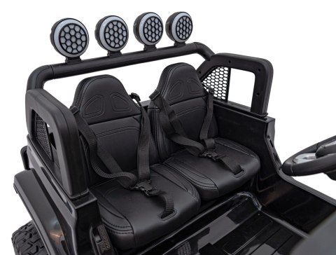 Auto terenowe OFF-ROAD 3.0 dla dzieci Czarny + Pilot + Wolny Start + Pasy + Audio LED