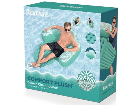 Bestway Dmuchany fotel do wody Deluxe Comfort Plush 1.45x1.20m 43719
