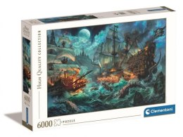 Puzzle 6000 elementów High Quality Bitwa piratów Clementoni