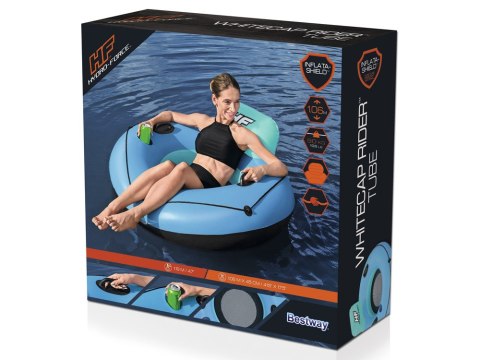 Bestway duże dmuchane koło z oparciem 106 cm dla dzieci i dorosłych 43108