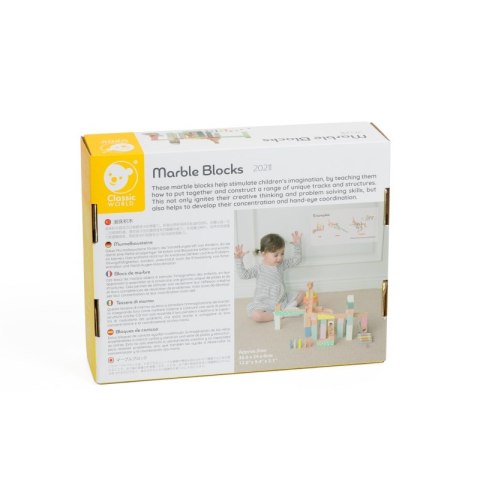 CLASSIC WORLD Drewniany Tor Marmurowy Dla kulek 3+