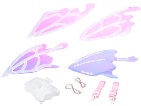 Bajkowe Skrzydła dla Motylka, Elfa, Wróżki Świecące skrzydełka Led ZA5001