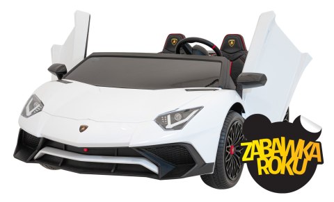 Auto Lamborghini Aventador SV na akumulator dla 2 dzieci Biały