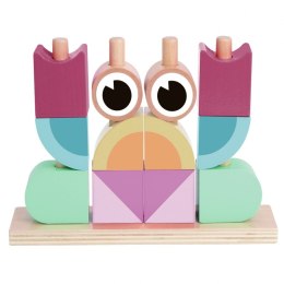 TOOKY TOY Kreatywne Drewniane Klocki Przestrzenne 3d Krab