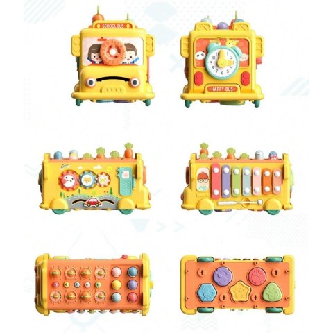 WOOPIE BABY Interaktywny Autobus Edukacyjny 6w1 Młoteczek Cymbałki +18 m