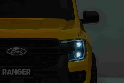 Pojazd Ford Ranger LIFT, Żółty Pickup