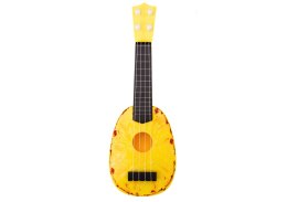 Ukulele Dla Dzieci Mini Gitara 4 Struny Motyw Ananasa Gitarka Żółta