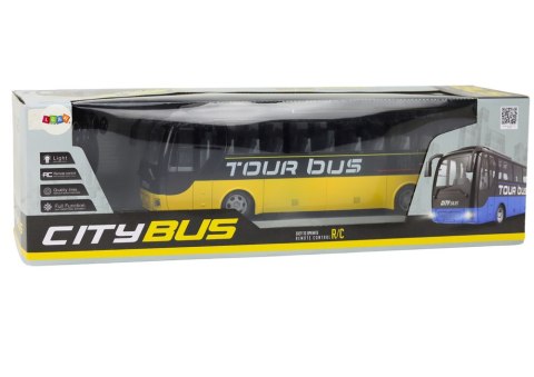 Autobus Zdalnie Sterowany Bus RC Pilot Światła Niebieski 39cm