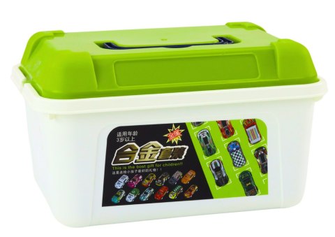 Zestaw Resoraków w Walizce Samochody Autka 50 szt