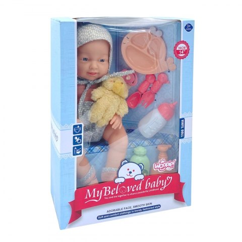 WOOPIE ROYAL Bobas w Ubranku MOJA ULUBIONA LALKA + akcesoria 36 cm.