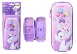 Piórnik Z Jednorożcem Rozkładany 3D Różowy 23x10x5 cm