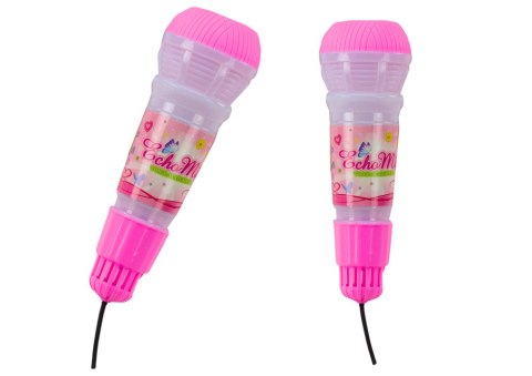 Mikrofon Dziecięcy Efekt Echo Karaoke Różowy Niebieski