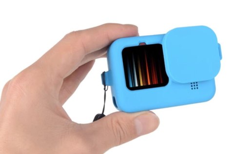 Silikonowe niebieskie etui na kamerke Gopro