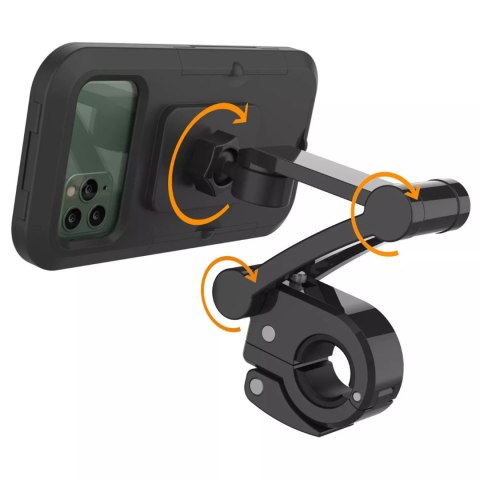 Uchwyt na telefon do roweru wytrzymały wodoodporny na kierownice