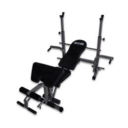 Ławka treningowa lacestone czarna domowa siłownia z modlitewnikiem