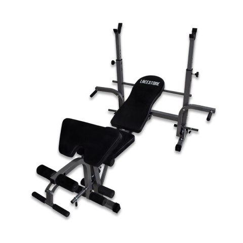 Ławka treningowa lacestone czarna domowa siłownia z modlitewnikiem