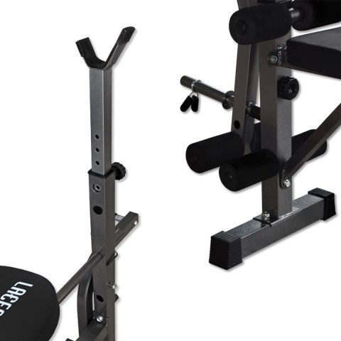 Ławka treningowa lacestone czarna domowa siłownia z modlitewnikiem