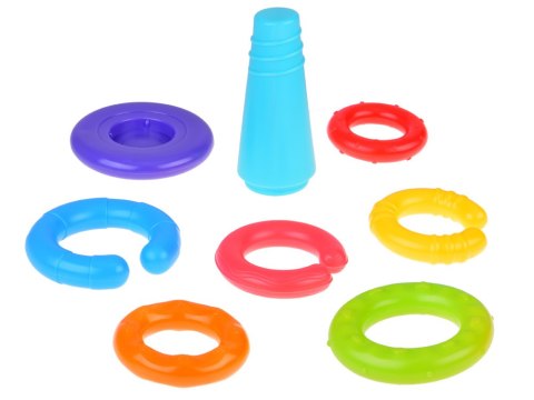 Piramida sensoryczna kolorowe krążki do układania dla dzieci ZA5283