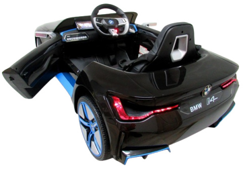 BMW i4 Czarny Auto na akumulator EVA Skóra pilot