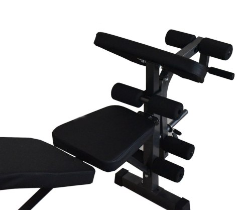 Ławka treningowa lacestone czarna domowa siłownia z modlitewnikiem