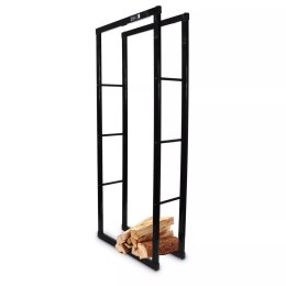 Stalowy funkcjonalny stojak na drzewo kominkowe kolor czarmy 60x150