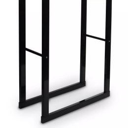 Stalowy funkcjonalny stojak na drzewo kominkowe kolor czarmy 60x150