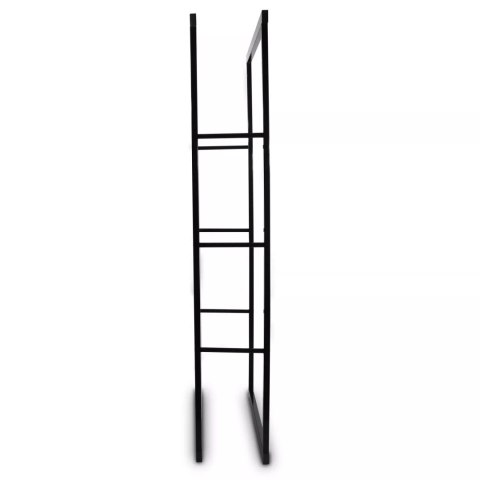 Stalowy funkcjonalny stojak na drzewo kominkowe kolor czarmy 60x150