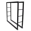 Stojak na drzewo kominkowe 100x100cm minimalistyczny mocny stabilny wysoka jakość materiałów